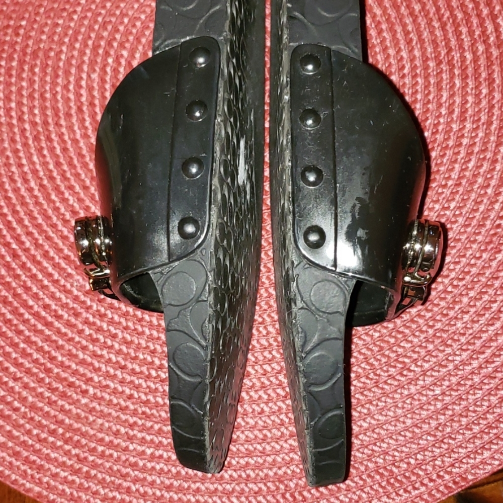New Coach Cybel Jelly Signature C Embossed Sandal - Picture 11 of 14